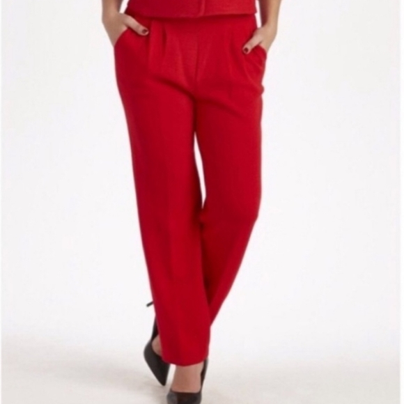 St. John Collection Pants & Jumpsuits St John Deep Red Knit Pants